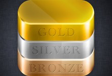 اليوم ٣٨ – أيقونة سبائك معدنية (ذهب، فضة، برونز) (تحميل PSD) ـ